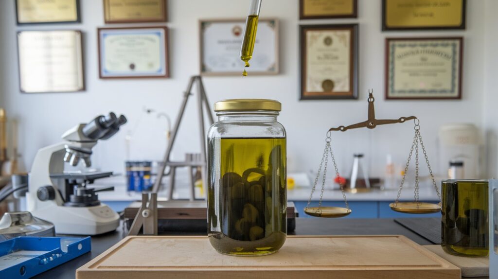 Analisi chimica olio d’oliva: immagine di un laboratorio